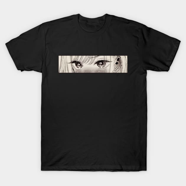 Lewd Marin Monochrome Eyes T-Shirt by cocorf